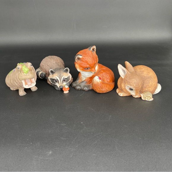 African Wildlife Foundation and Franklin Mint Baby Animal Set of 4 - Picture 1 of 16